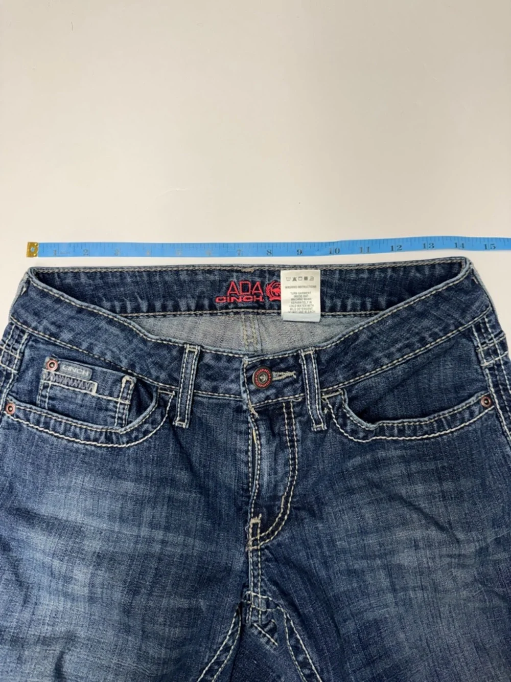 Cinch Women's Bootcut Jeans in Faded Blue - Picture 13 of 16